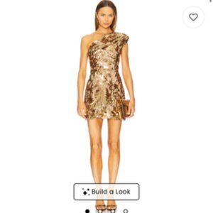 Bronx an Banco Gold sequin mini dress